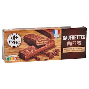 Carrefour Chocolate Coated Wafer Biscuits, 150g
