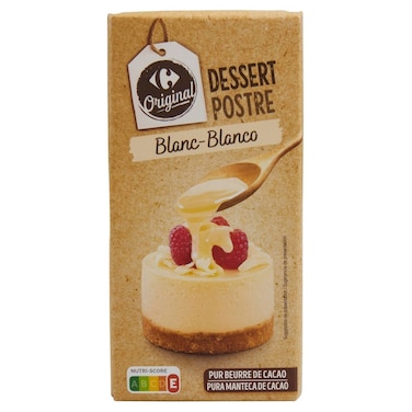 Carrefour Original White Dessert Chocolate, 200g