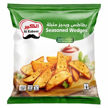Al Kabeer Seasoned Wedges, 750g