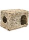 JannahMehr Pet Chew Toy Foldable Woven Grass Pet Rabbit Hamster Guinea Pig Cage Nests House Easy to Use, Durable, Non-toxic, Natural