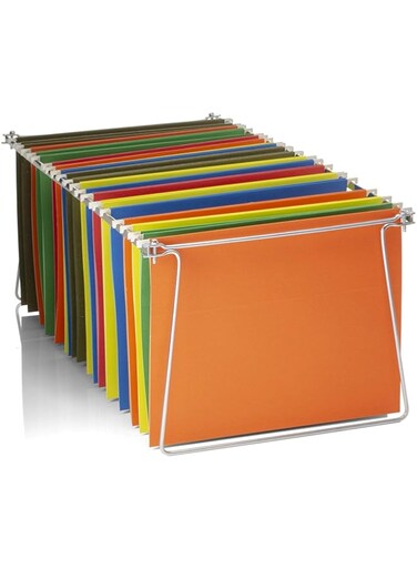 Officemate Hanging File Frame, 24" - 27", Letter Size, Steel, 1 Set (91964)