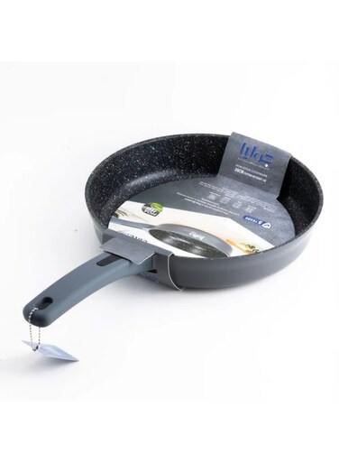 Elite Edge Frypan 28cm - Grey - Black Granite Non-Stick - Induction Ready