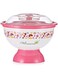 Harmony Small Bowl With Base Cover - 400 Ml White And Pink Multi Color