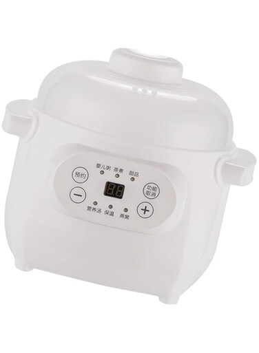 Cryfokt Electric Stew Cooker, Electric Ceramic Slow Cooker Versatile Convenient Use for Rice (UK Plug), Cryfoktxmzs0pg146-12