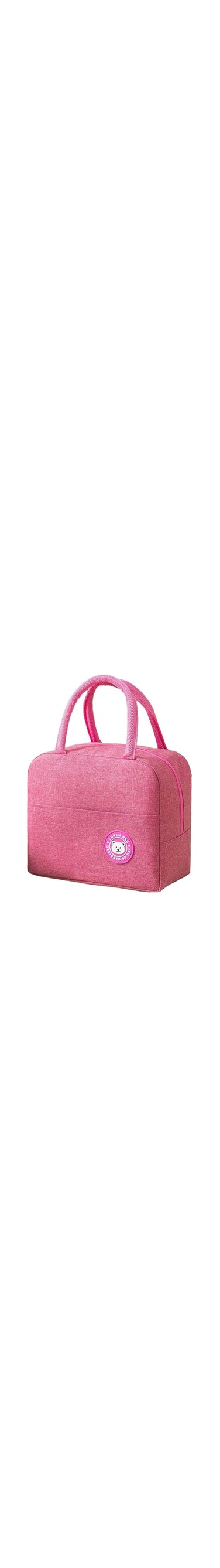 Lunch Box Bag, Insulated Lunch Bag, Waterproof Reusable Lunch bags for Adult,Women,Man, Office, Work, School,Beach,Picnic,Fishing,Hiking,Travel, Thermal Leak-proof Cooler Tote Bag (Pink)