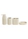 Delia Resin Set OF 4 Bathroom Set Beige