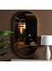 Danube Home Petite Runway Cylindrical Frame Mirror Modern Wall Mounted Mirror Decorations For Vanity Living Room Bedroom And Bathroom 60X120X3cm Brushed Gold