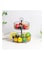 دانوب هوم Atticus 2 Tier Iron Fruit Storage Car Metal Iron الأدوات المنزلية الحديثة رف الفواكه والخضروات L 29 X H 37.5 سم أسود