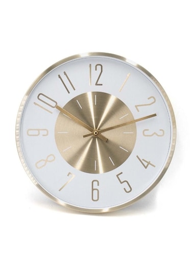 Danube Home Cambridge Elegance Wall Clock Classic And Stylish Round Wall Clock With Elegant Design Perfect For Living Room Office Bedroom Timeless Home Decor Accent 30X30X4.5cm Copper