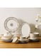 Danube Home Royal 32-Piece New Bone China Dinner Set -Serve 6