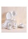 Danube Home Anton 32 Piece New Bone China Dinner Set Serve 6 New Bone China Modern Houseware Dinner Set L 37.5x27.5 X H 28.5cm Grey