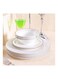 Danube Home Anton 32 Piece New Bone China Dinner Set Serve 6 New Bone China Modern Houseware Dinner Set L 37.5x27.5 X H 28.5cm Grey