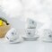 Danube Home Angelika 20-Piece Porcelain Dinner Set, Modern Dinnerware Sets Service For 4 - White