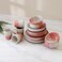 Danube Home Angelika 18-Piece Stoneware Dinner Set, Modern Dinnerware Sets Service For 4 - Pink