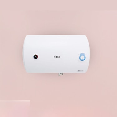 Danube Home Florence Horizontal Electric Water Heater White 80 Liters