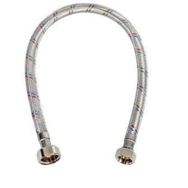 Danube Home Milano S.S Braided Flexible Hose 120 cm, Metal Body Flexible Hose For Toilet Bathroom Washroom