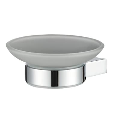 Danube Home Milano Plus Andy Soap Dish For Bathroom - Chrome Finish Space-Saving Bathroom Storage Stainless Steel Soap Case Bathroom Essentials Modern Bathroom Fixtures - (19X10X2) cm