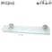 Danube Home Classic Glass Shelf Silver/Clear