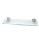 Danube Home Classic Glass Shelf Silver/Clear