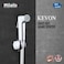 Milano Kevon Shattaf Set Handheld Bidet Sprayer With Hose For Toilets Bathroom Lavatory L 26 x W 17 x H 5.5 cm