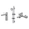 Danube Home Milano Plus Sparkle Collection - Basin Mixer With Pop-Up Waste, Bath Mixer &amp; Sliding Shower Kit, Complete Modern Bathroom Tap Set, Sleek &amp; Durable Design