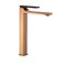 Danube Home Milano Mila Art Basin Mixer Rose Gold W/Handle Matt Black