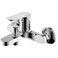 Danube Home Milano Fira Bath Mixer With Shower Set, Brass Shower Mixer, Bath Room Fixture Hot &amp; Cold Bathtub Faucet Shower Tap For Bathroom Toilet Washroom - Chrome