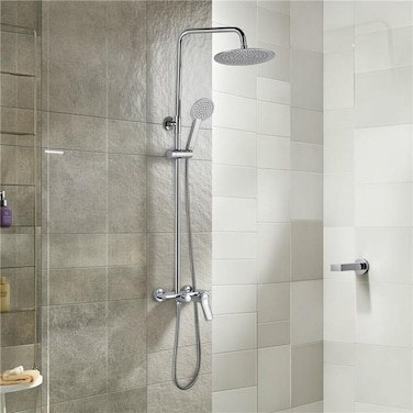 خلاط دش مطري ميلانو ميتا من دانوب هوم مع طقم دش كروم، صنع في الصين