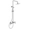 Milano Danube Home Ideal Standard Cerafine Rain Shower, Stainless Steel Complete Shower Set, Rain Shower, Shower Column, Handheld Shower Head With Slide Bar Chrome