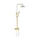Danube Home Milano Melz Bath Shower With Rod &amp; Rain Shower Complete Set