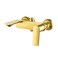 Milano Melz Bath Shower Mixer Tap With Hand Shower Brass Rain Shower Single Handle Faucet, Handheld Spray L 20 x W 8 x H 34 cm Gold