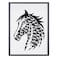 Danube Home Skia Glass &amp; PP Horse In Horse Shadow Boxes Wall Art - 60X80X50cm Abstract Wall Decor For Living Room, Bedroom &amp; Office Modern Home Decoration Decorative Home Accessories