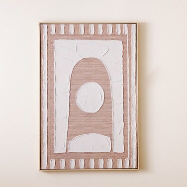 Danube Home Cyprus Canvas Stands Alone Framed Wall Art 82.6x122.6 cm Large Modern Abstract Canvas Painting, Elegant Minimalist Wall Decor For Living Room, Bedroom &amp; Office Spaces