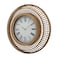 Danube Home Sansa Rattan Roman Wall Clock - Yellow 60X10X60 Stylish Wall Decor Iron &amp; Paper Design Perfect For Home Decor Unique Clocks For Living Room Decorative Home Accessories