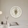 ساعة حائط Danube Home Sansa PP Roman Gear - أبيض 46 × 7 × 46 ديكور حائط أنيق تصميم عصري من البلاستيك والورق مثالي لديكور المنزل ساعات فريدة لغرفة المعيشة إكسسوارات منزلية مزخرفة