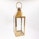 Danube Home Abeer Ss-Glass Conical Lantern Decorative Stainless Steel &amp; Glass Candle Lantern For Indoor &amp; Outdoor Use Home, Garden, Patio, Event Lighting Decor Gold 20X20X59cm