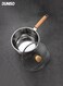 Wooden Handle Soup Pot with Glass Lid &iuml;&frac14;&OElig;Small Stainless Steel Small Pot for Cooking&iuml;&frac14;&OElig;Easy Clean &amp; Rust Free&iuml;&frac14;&OElig;Cookware for All Stoves&iuml;&frac14;&OElig;Dishwasher Safe&iuml;&frac14;&OElig;22cm