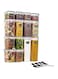 DAYONG Airtight Food Storage Containers with Lids, Stackable Plastic Containers Set with Labels Pen For Kitchen Pantry Cereal Rice Sugar Storage, BPA Free,Dishwasher,Microwave &amp; Freezer Safe(14Pcs)