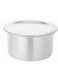Aluminium Cooking Pot Heavy Guage Tope with Lid Silver 21