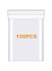 KASTWAVE 100 Count Quart Clear Reclosable Zip Plastic Poly Bags 6'' X 9'' with Heavy Duty Plastic Resealable Lock Seal Zipper Bags for Photo, Jewelry, Bakery, Treats, Party Favors - 2 Mil