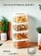 460ml Airtight Food Storage Containers Set ,Kitchen Storage Jars,Transparent, Stackable, BPA-Free Kitchen Canisters for Rice, Pasta, Spices, Beans , Baby Food, Ideal for Pantry, Fridge, Drawer Organization, Ramadan Essentials Storage