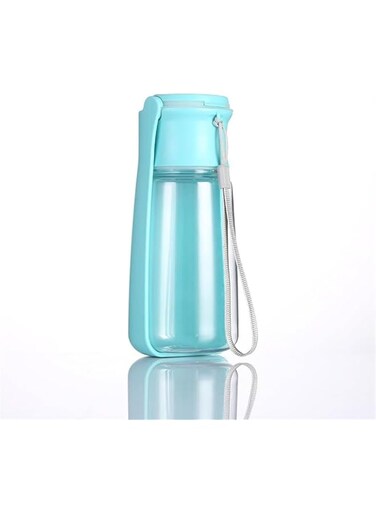 ALMEKAQUZ Portable Dog Water Bottle,Leak Proof Travel Dog Water Dispenser,Dog Water Bottle Bowl Accessories,Compact Dog Cat Water Dispenser Drinking Feeder for Outdoor Walking,Hiking,Travel(19 oz)