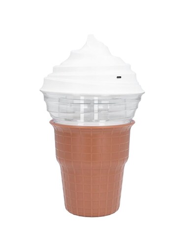 Cryfokt Electric Ice Cream Maker Machine, 450ml Capacity Ice Cream Machine with Spoon, One Button Operate Ice Cream Yogurt Machine for Homemade Gelato, Sorbet, Yogurt