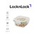 LocknLock Fresh Oven-Safe Glass Square Container 160ml &ndash; Airtight, Leakproof &amp; Heat-Resistant