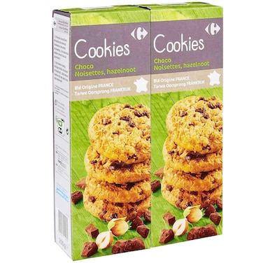 Carrefour Hazelnut Chocolate Cookies 200g Pack of 2