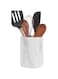 Radicaln Marble Utensil Holder 6.5'' Inches White Utensil Holder for Kitchen Utensils Set Spoon Holder &amp; Crock Kitchen Tools for Cooking Countertop Spatula Set