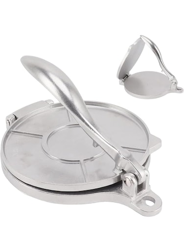 Tortilla, Roti, Chapati Maker Machine/Stainless Steel/Nonstick/Manual/Easy to Use/Durable &amp; Hygienic/Perfect for Home Cooking/Multipurpose Dough &amp; Baking Press Tool