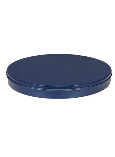 Non Stick Cake Tray With Lid Blue/White 13inch