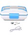 Portable Electric Heated Food Warmer Heater Stainless Steel Inner Pot Lunch Box, Sealed Crisper Fridge Preservation Case, Microwavable Safe, For Picnic &amp; School &amp; Work