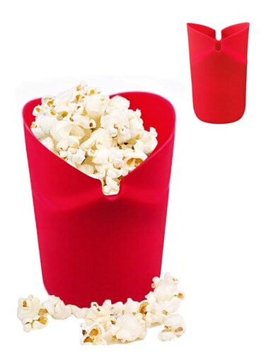 Original Microwave Popcorn Popper, Silicone Popcorn Maker Collapsible Bowl BPA -Free, Hot Air Popcorn Maker, No Oil Required